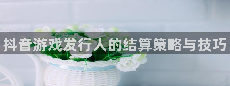 杏耀子音乐：抖音游戏发行人的结算策略与技巧